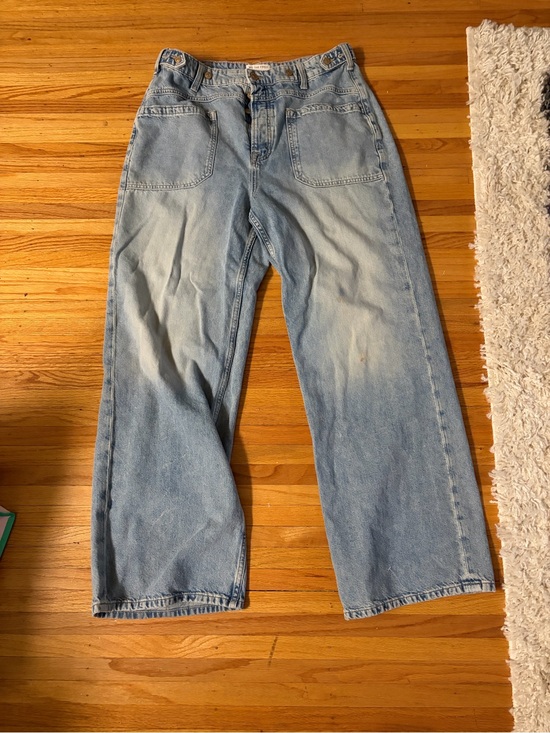We The Free Denim - We The Free Light Blue Wide Leg Jeans